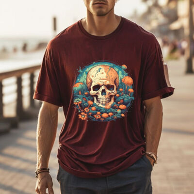 Men's T-Shirt Mushroom Skull Thumbnail