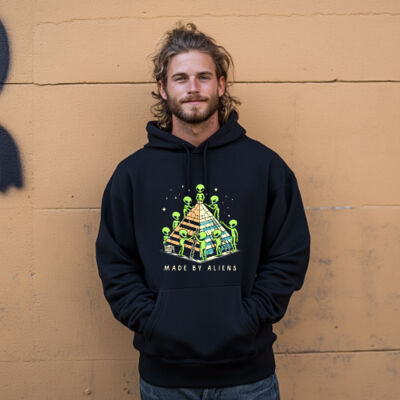 Men's Hoodie Made By Aliens Thumbnail
