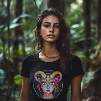 Ladies Slim Fit T-Shirt Forest Fairy Thumbnail