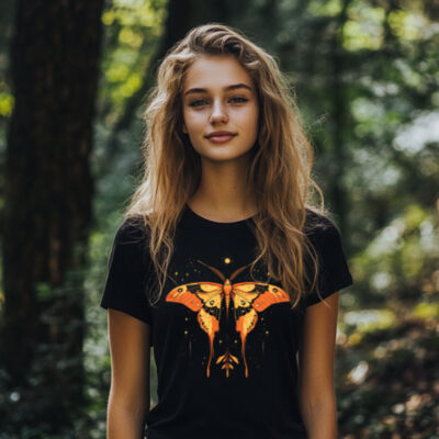 Ladies Slim Fit T-Shirt Dusk Moth Thumbnail